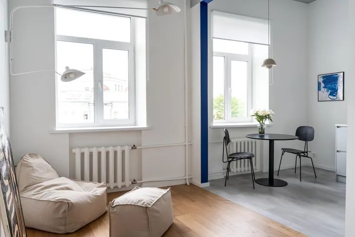 Sonya Hakobyan,公寓設計,公寓設計案例,45㎡,白色係,小公寓,小公寓設計效果圖,小戶型設計,莫斯科