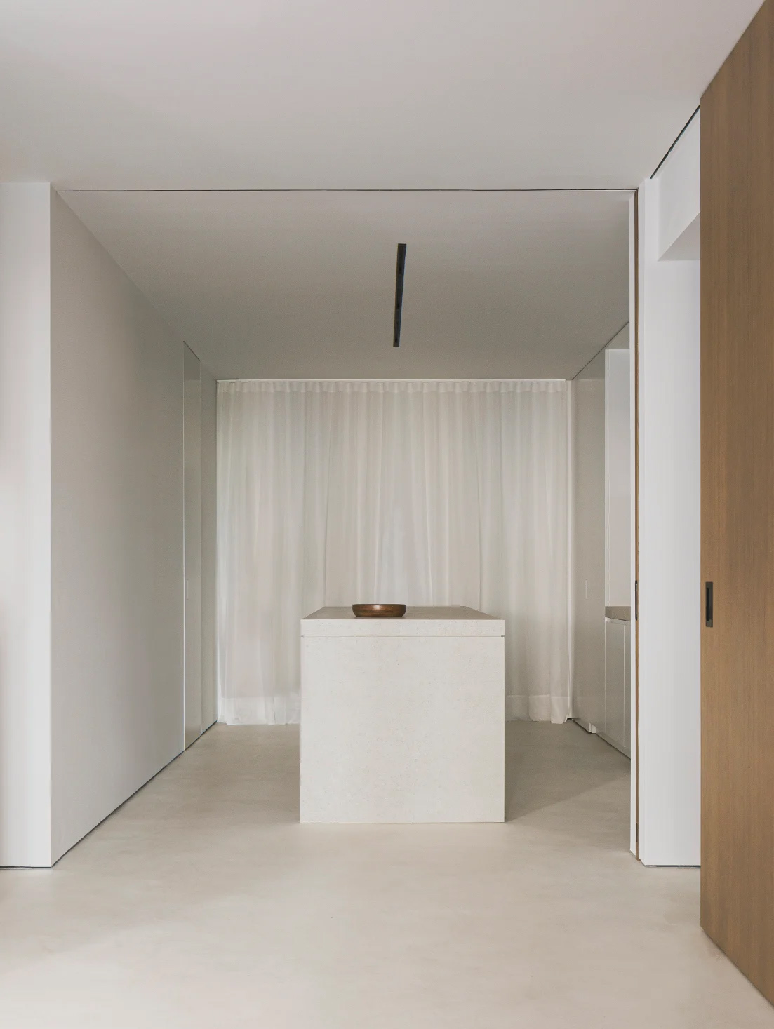 極簡公寓設計案例,公寓設計,極簡主義,國外極簡風格公寓設計,Deza Setien,馬德裏,原木色+白色,公寓設計方案,135㎡