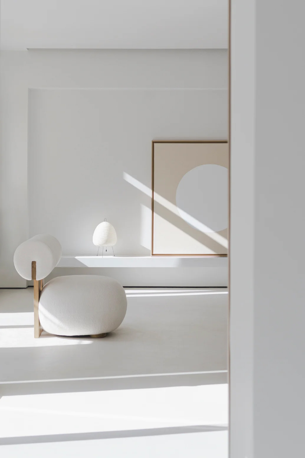 極簡公寓設計案例,公寓設計,極簡主義,國外極簡風格公寓設計,Deza Setien,馬德裏,原木色+白色,公寓設計方案,135㎡