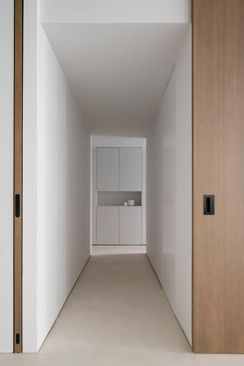 極簡公寓設計案例,公寓設計,極簡主義,國外極簡風格公寓設計,Deza Setien,馬德裏,原木色+白色,公寓設計方案,135㎡