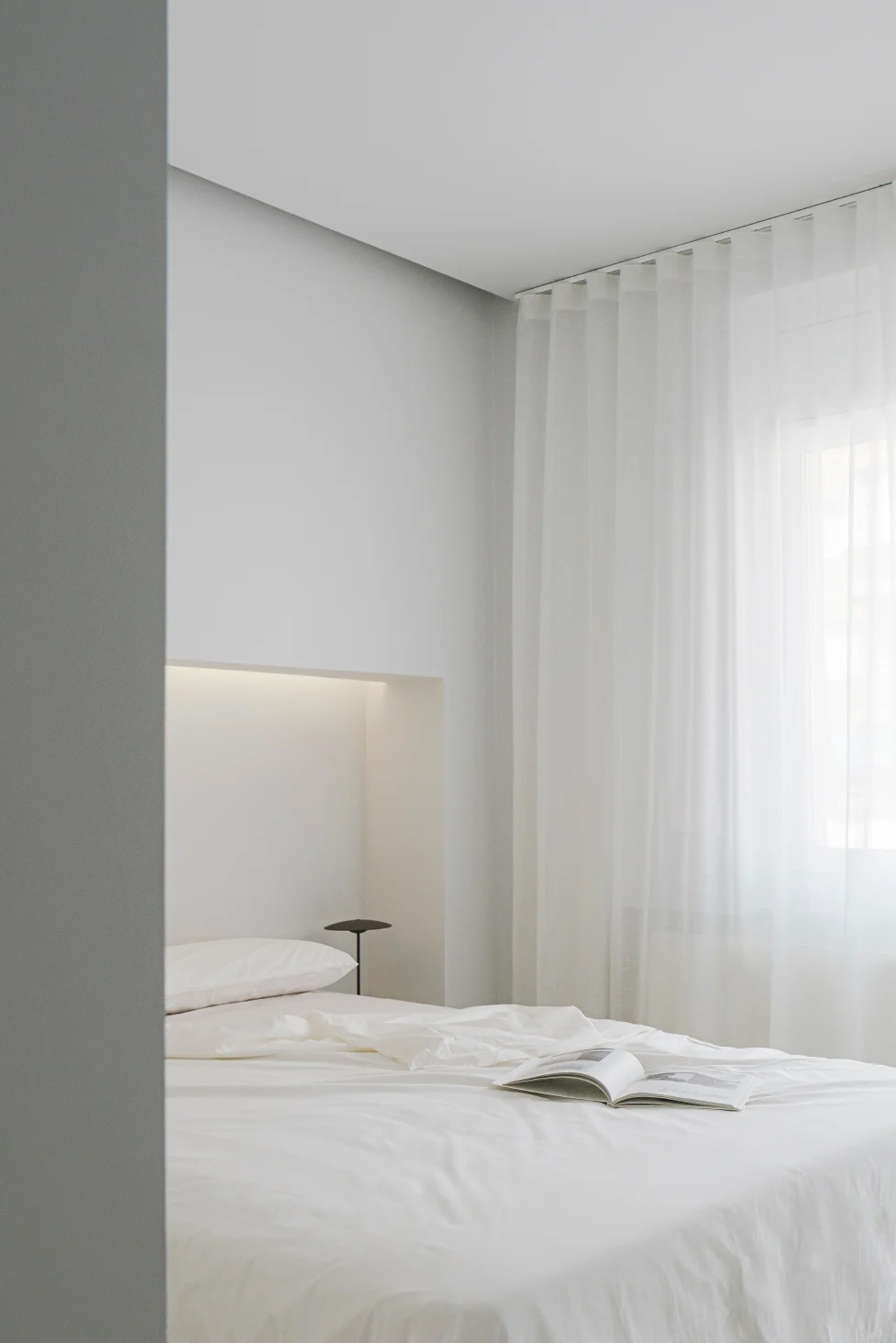 極簡公寓設計案例,公寓設計,極簡主義,國外極簡風格公寓設計,Deza Setien,馬德裏,原木色+白色,公寓設計方案,135㎡