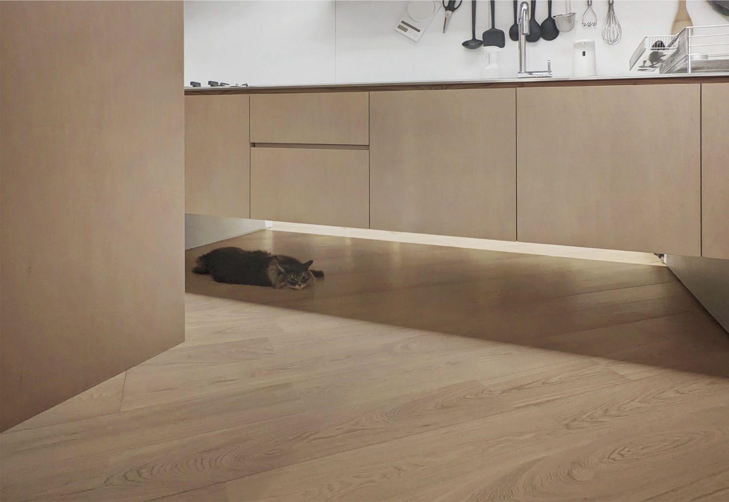 Hiroyasu Imai,公寓設計,公寓設計案例,65㎡,公寓改造,日本,鬆戶,公寓翻新改造,混凝土,原木色