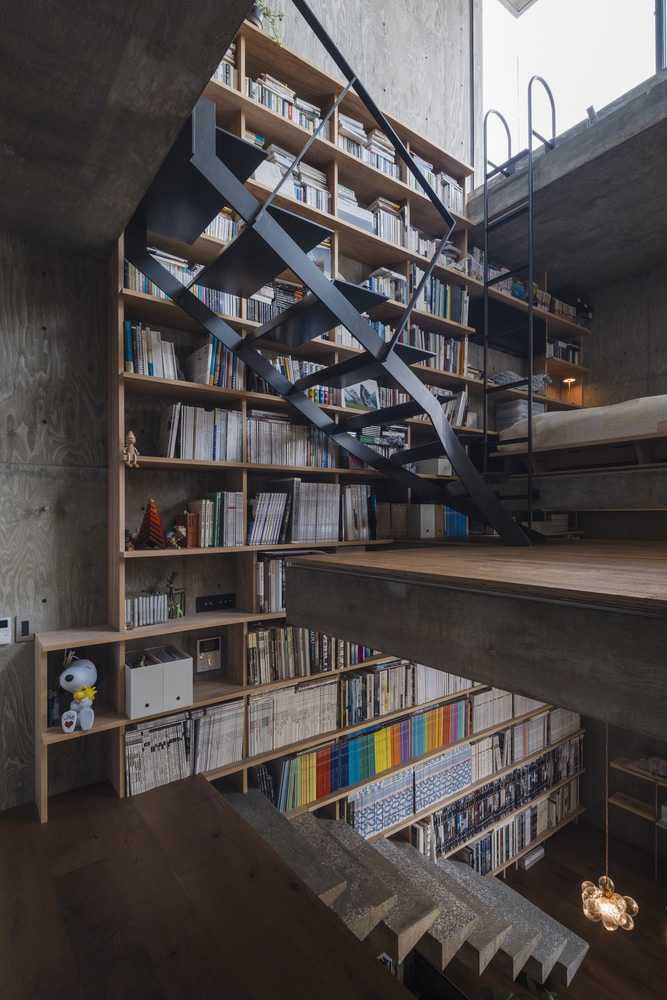 IGArchitects,住宅設計案例,住宅設計方案,野獸派風格,日本,混凝土,開放式設計