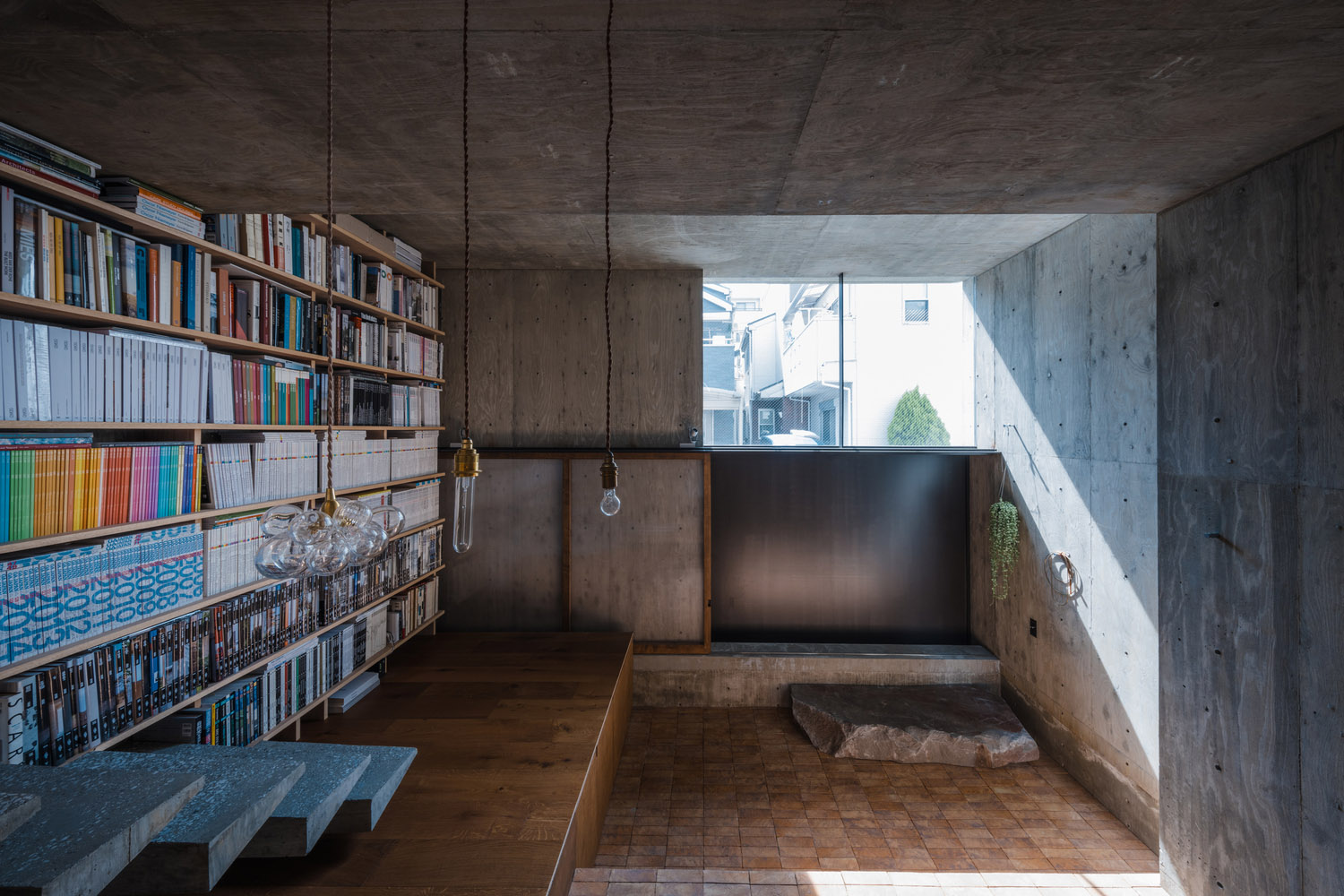 IGArchitects,住宅設計案例,住宅設計方案,野獸派風格,日本,混凝土,開放式設計