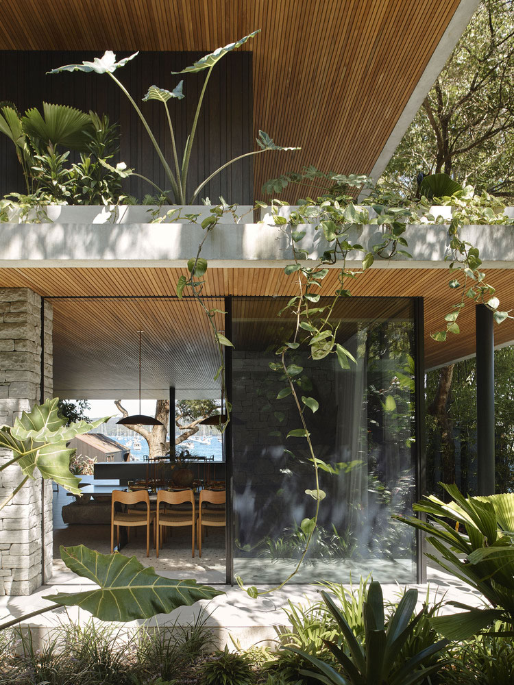 Rama Architects,別墅設計案例,別墅設計方案,開放式別墅,澳大利亞,海景別墅,景觀別墅,原木色,下沉式客廳