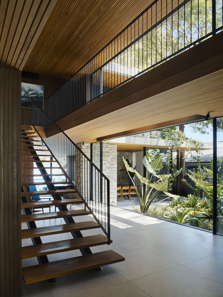 Rama Architects,別墅設計案例,別墅設計方案,開放式別墅,澳大利亞,海景別墅,景觀別墅,原木色,下沉式客廳