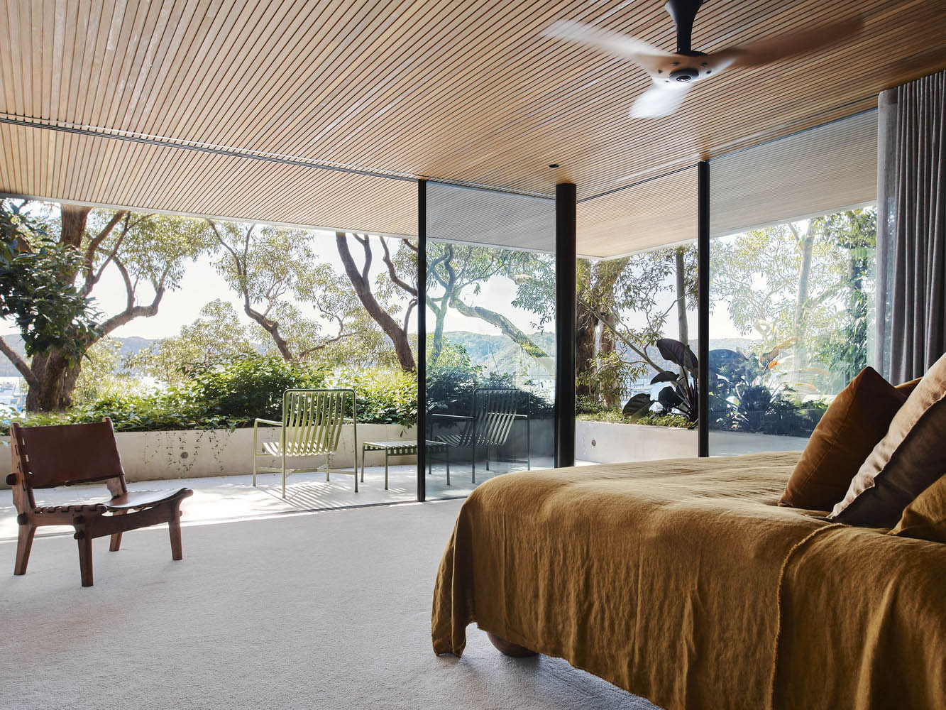 Rama Architects,別墅設計案例,別墅設計方案,開放式別墅,澳大利亞,海景別墅,景觀別墅,原木色,下沉式客廳