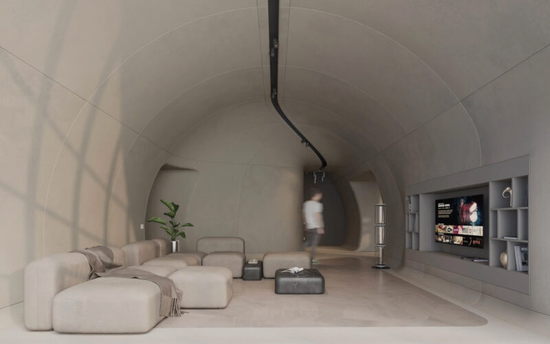 Stipfold｜格魯吉亞巴統曲線美學極簡主義頂層公寓