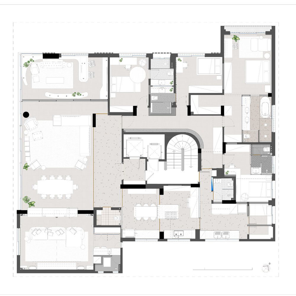 巴西,SuperLimão,大平層設計,住宅設計案例,住宅設計方案,350㎡,現代風格住宅設計,住宅設計,家裝設計