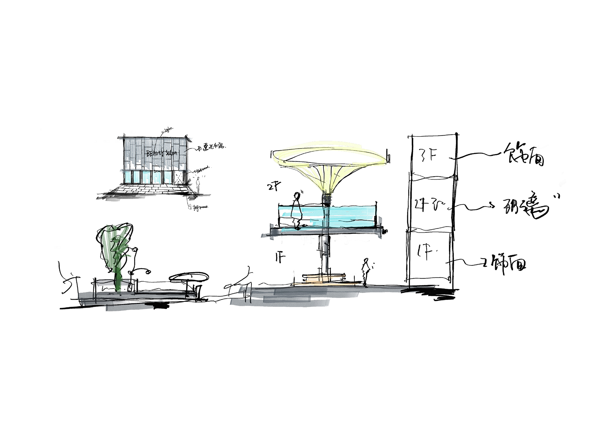 美容院設計,美容店設計,護膚店設計,美容院設計案例,醫美空間設計,醫美中心,北京,整好醫美,大觀思瑞設計