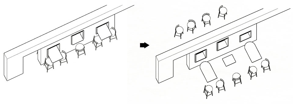 酒館設計,酒吧設計案例,現代風格酒吧設計,咖啡廳設計,咖啡廳設計案例,咖啡廳裝修,咖啡廳酒館,MIX島日咖夜酒集合店,北京,BLUE ARK清坪樂酒館&DAO咖啡,DAGA大觀建築設計