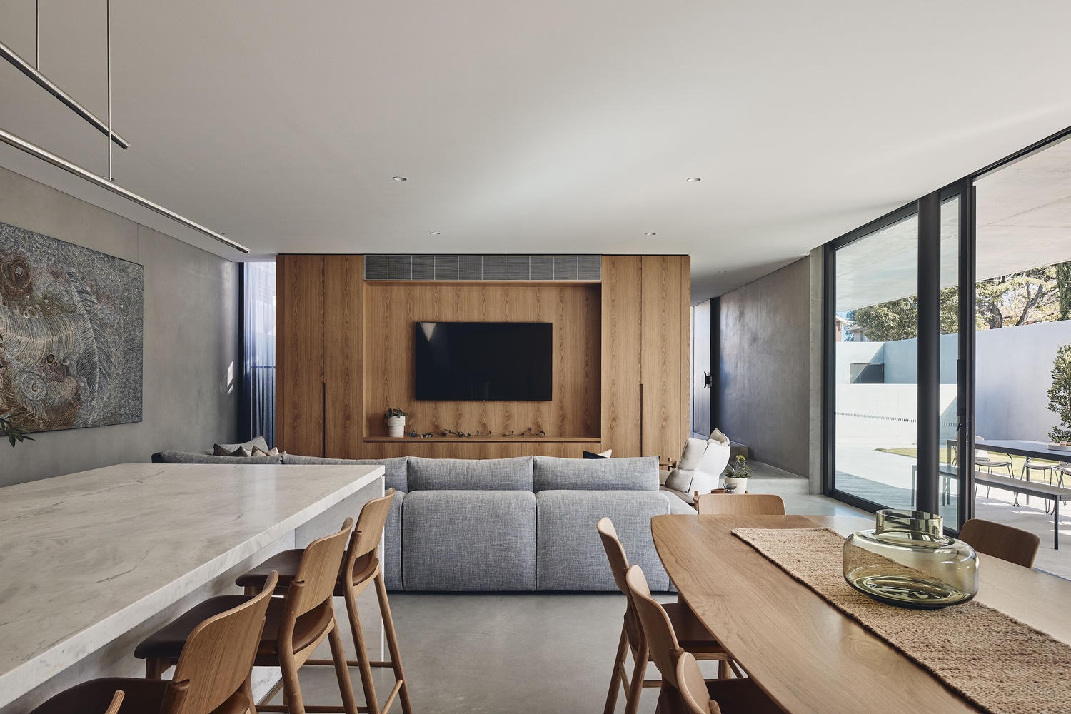 FGR Architects,別墅設計案例,別墅設計方案,澳大利亞,清水混凝土,原木色,平層別墅