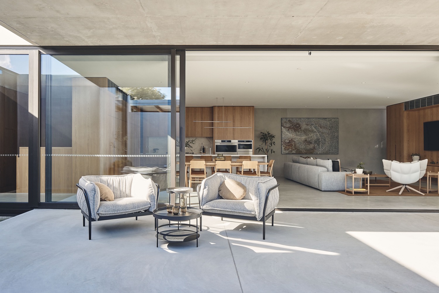 FGR Architects,別墅設計案例,別墅設計方案,澳大利亞,清水混凝土,原木色,平層別墅