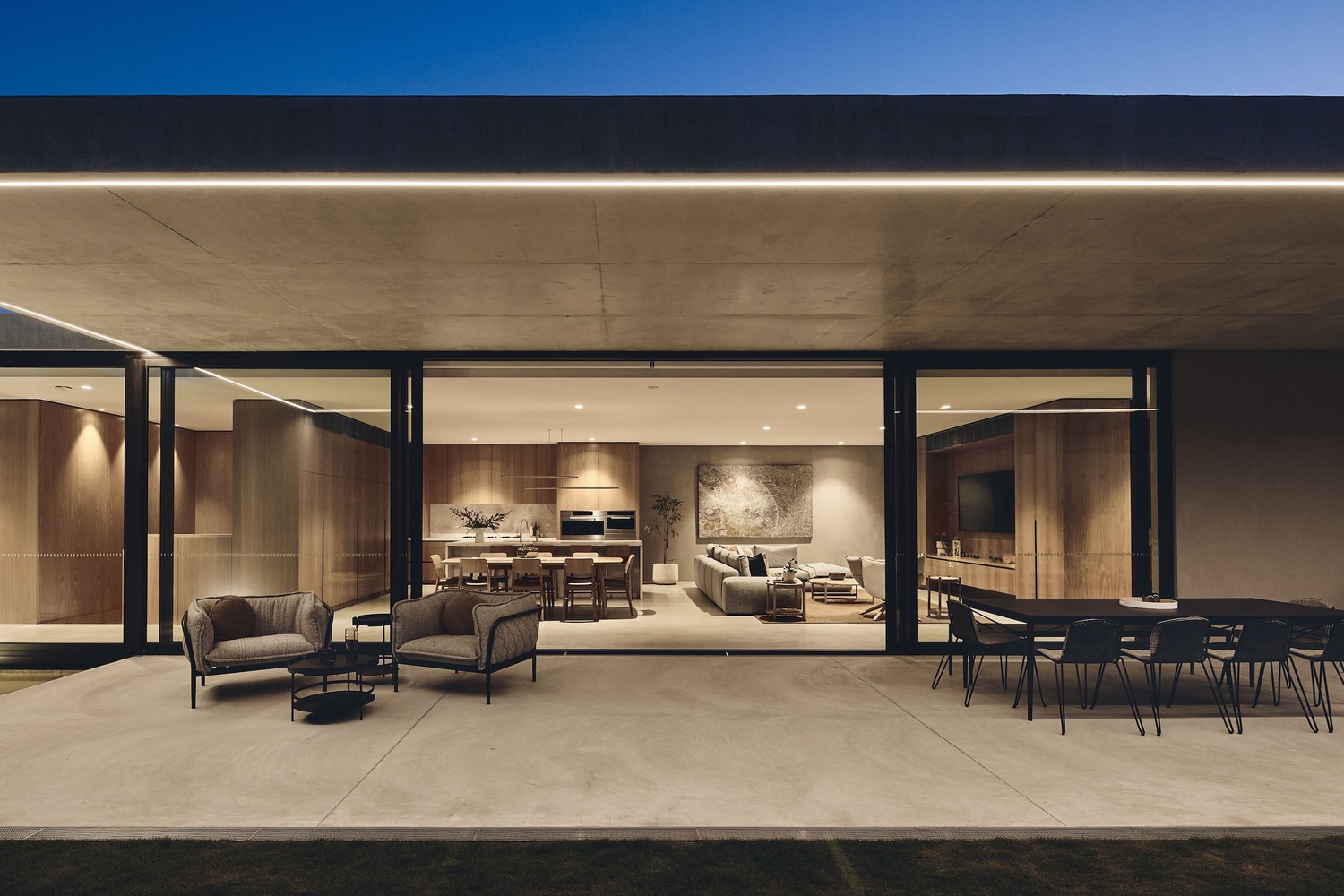 FGR Architects,別墅設計案例,別墅設計方案,澳大利亞,清水混凝土,原木色,平層別墅