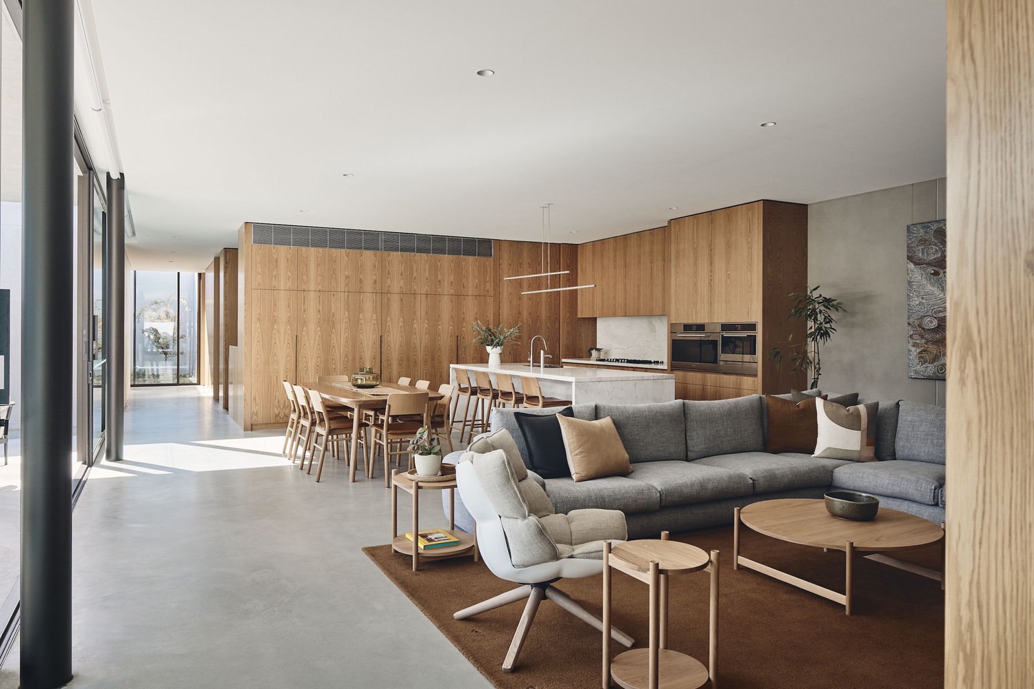 FGR Architects,別墅設計案例,別墅設計方案,澳大利亞,清水混凝土,原木色,平層別墅