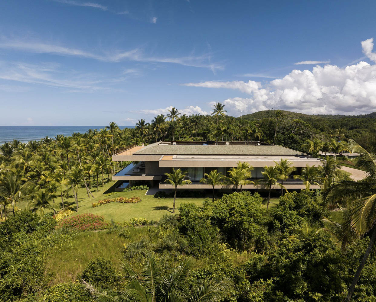 Saraiva e Associados,別墅設計案例,別墅設計方案,開放式別墅,巴西,海景別墅,景觀別墅,原木色