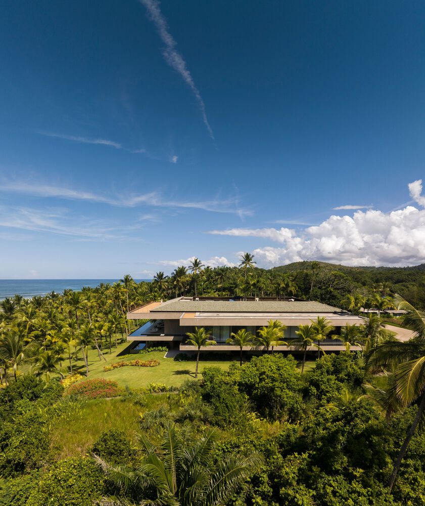 Saraiva e Associados,別墅設計案例,別墅設計方案,開放式別墅,巴西,海景別墅,景觀別墅,原木色