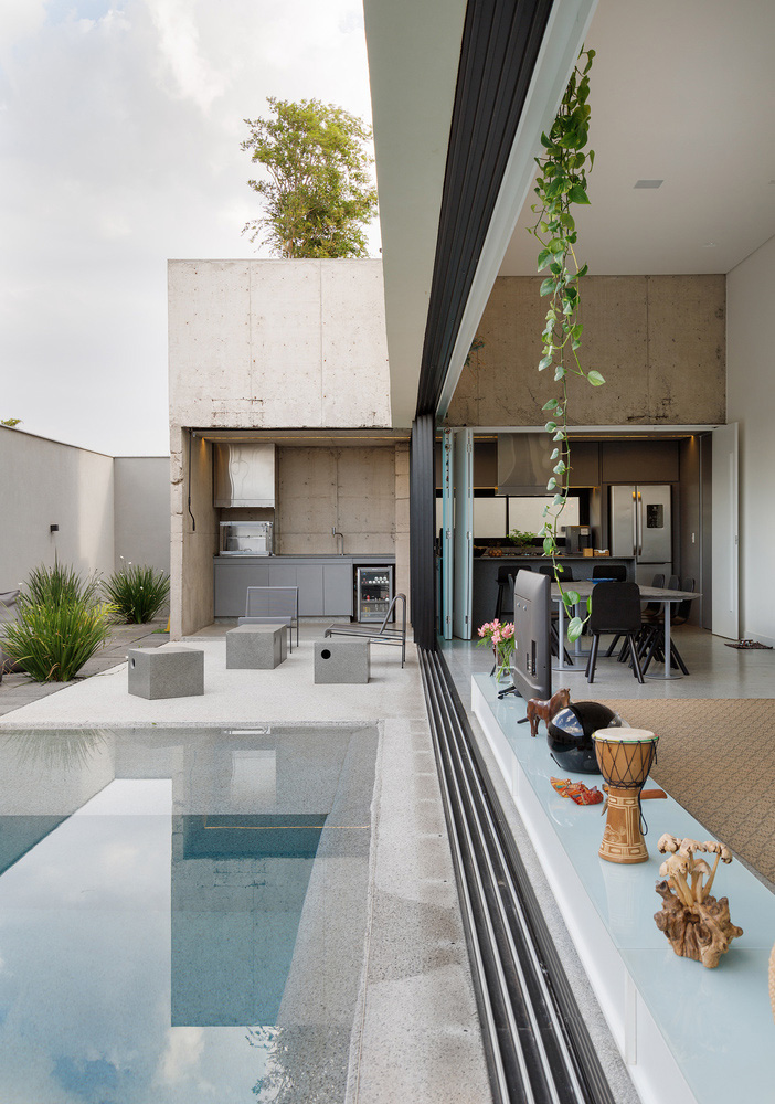 gruta.arquitetos,別墅設計案例,別墅設計方案,庭院別墅,巴西,295㎡,極簡主義,極簡美學