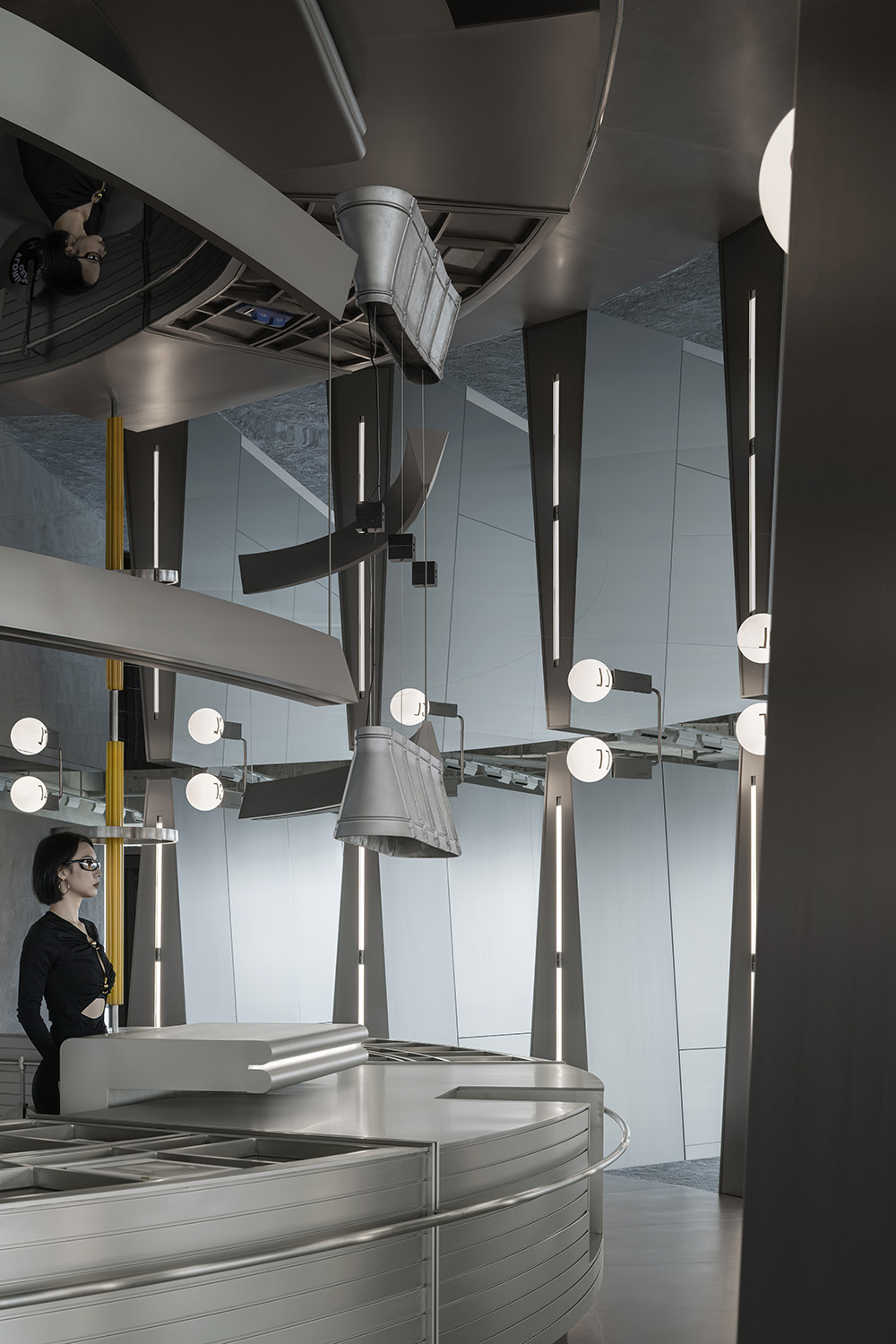 展廳設計,展廳設計案例,展廳設計方案,瓷磚展廳設計,材料展廳設計,建材展廳設計,佛山,費羅娜新概念展廳,費羅娜水泥瓷磚,正方良行設計