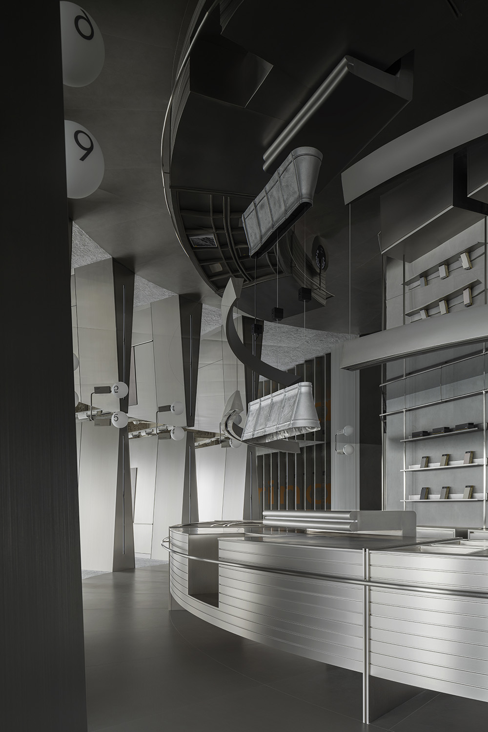 展廳設計,展廳設計案例,展廳設計方案,瓷磚展廳設計,材料展廳設計,建材展廳設計,佛山,費羅娜新概念展廳,費羅娜水泥瓷磚,正方良行設計