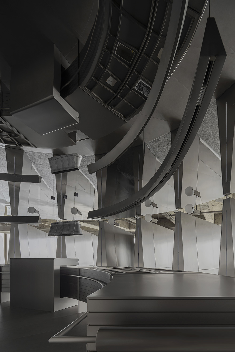 展廳設計,展廳設計案例,展廳設計方案,瓷磚展廳設計,材料展廳設計,建材展廳設計,佛山,費羅娜新概念展廳,費羅娜水泥瓷磚,正方良行設計