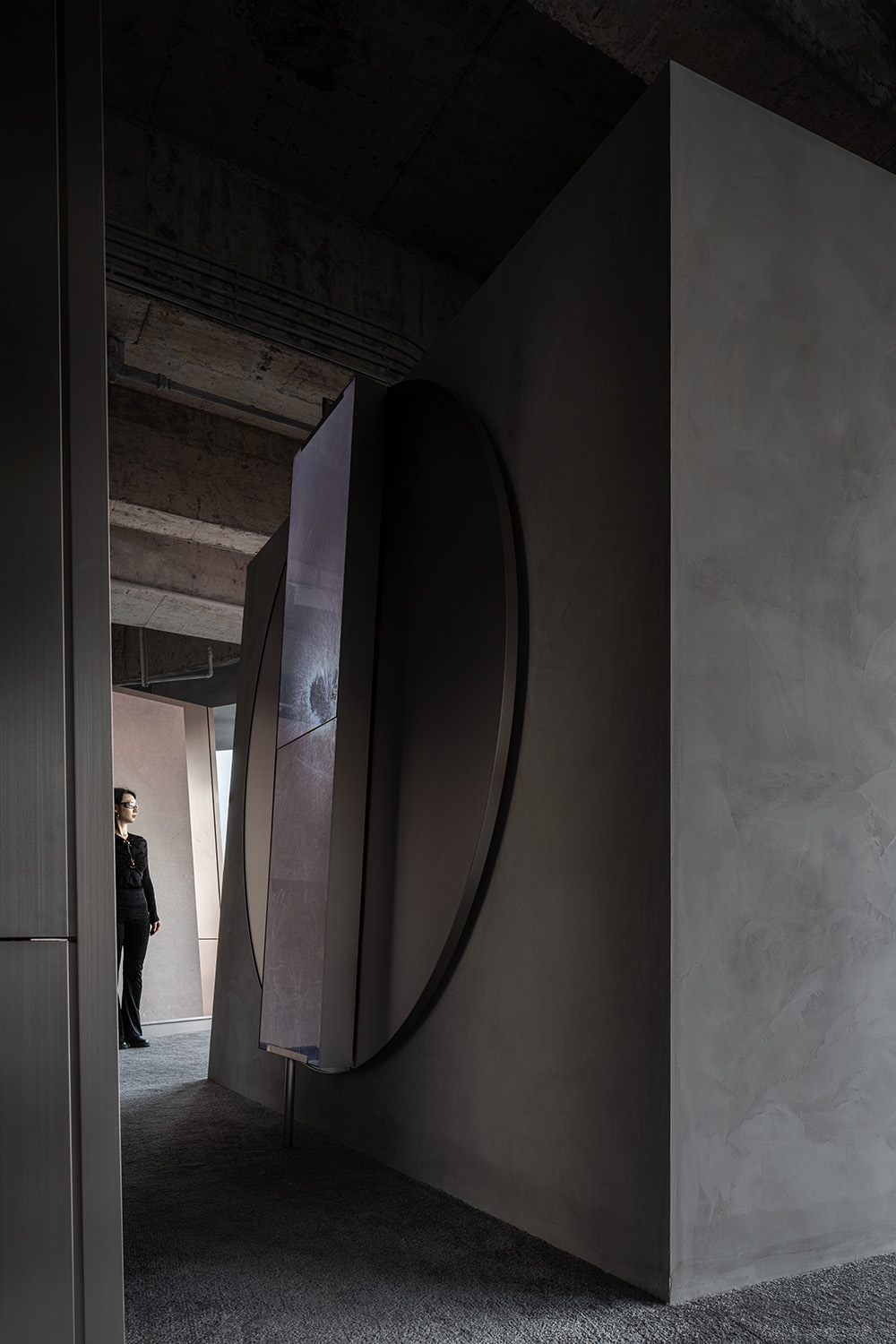 展廳設計,展廳設計案例,展廳設計方案,瓷磚展廳設計,材料展廳設計,建材展廳設計,佛山,費羅娜新概念展廳,費羅娜水泥瓷磚,正方良行設計