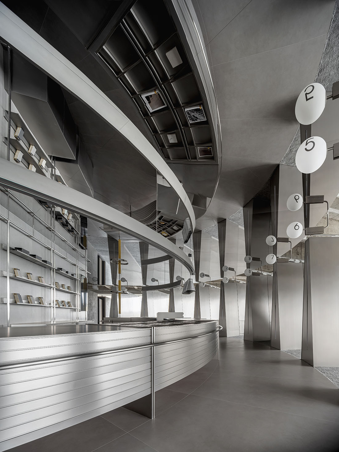 展廳設計,展廳設計案例,展廳設計方案,瓷磚展廳設計,材料展廳設計,建材展廳設計,佛山,費羅娜新概念展廳,費羅娜水泥瓷磚,正方良行設計