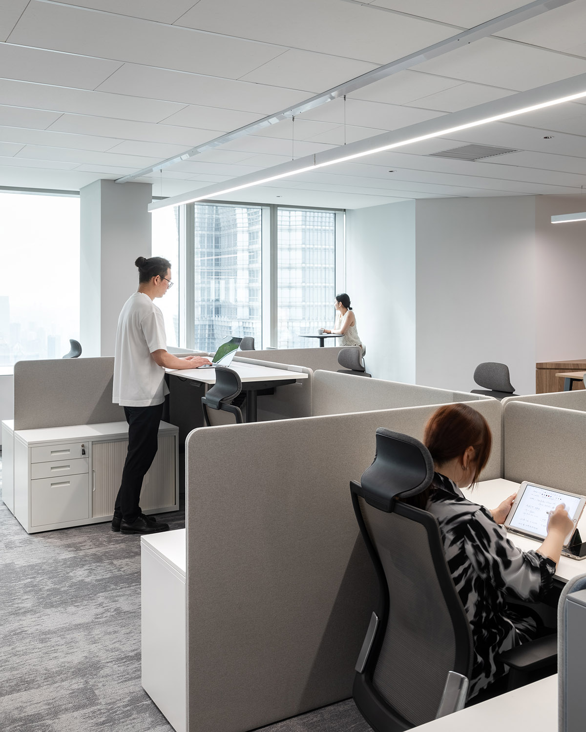 辦公室設計,辦公室設計案例,辦公室設計方案,辦公室裝修,現代風格辦公室設計,開放式辦公室設計,上海,環球金融中心華寶基金辦公室,FTA建築設計