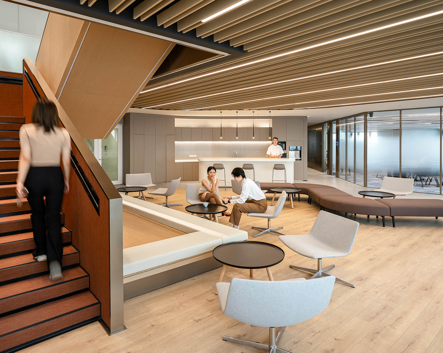 辦公室設計,辦公室設計案例,辦公室設計方案,辦公室裝修,現代風格辦公室設計,開放式辦公室設計,上海,環球金融中心華寶基金辦公室,FTA建築設計