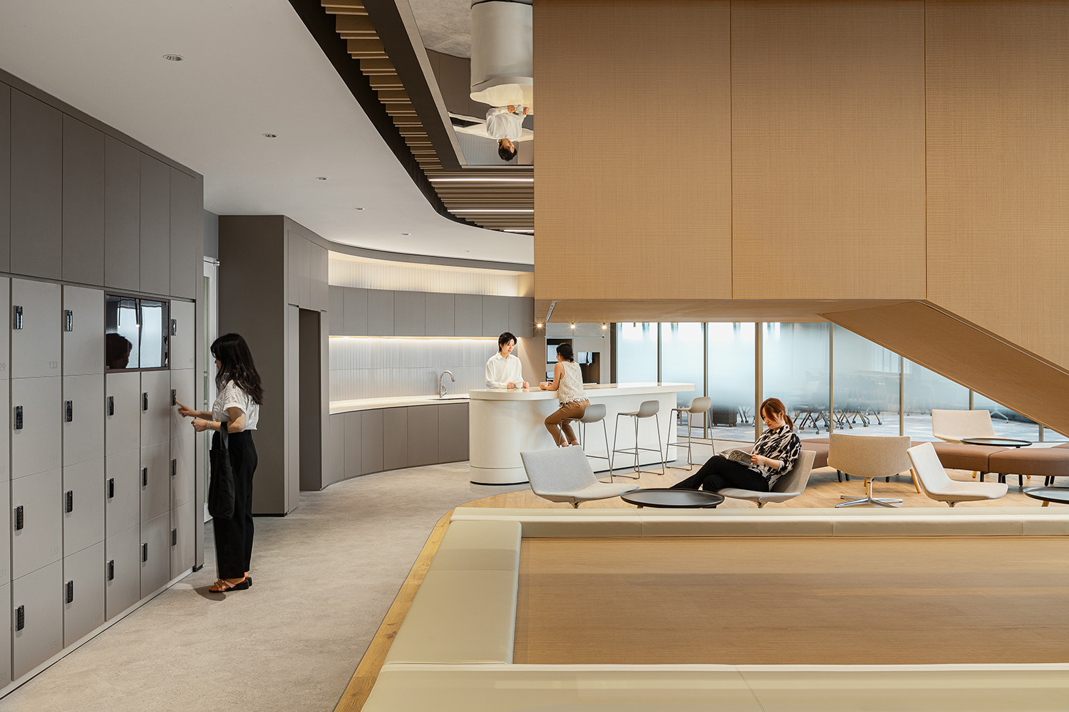 辦公室設計,辦公室設計案例,辦公室設計方案,辦公室裝修,現代風格辦公室設計,開放式辦公室設計,上海,環球金融中心華寶基金辦公室,FTA建築設計