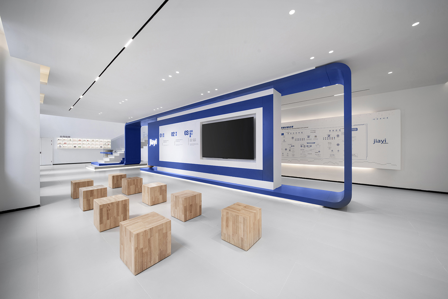 展廳設計,科技展廳設計,科技公司展廳設計,企業展廳設計,展廳設計案例,展廳設計方案,浙江嘉善,JIAYI柔版展廳,原一空間設計