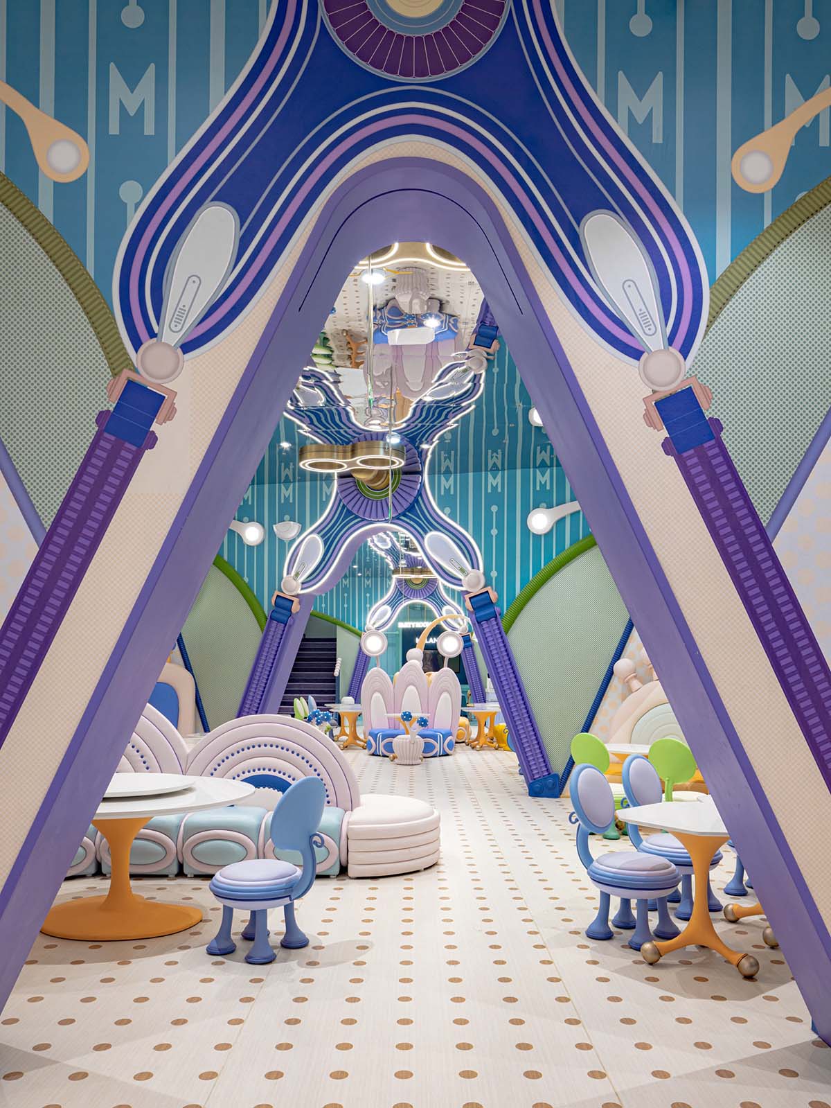 室內玩樂空間設計,親子遊戲空間設計,親子樂園空間設計,娛樂空間設計,北京,Meland club 4.0旗艦店,唯想國際,李想