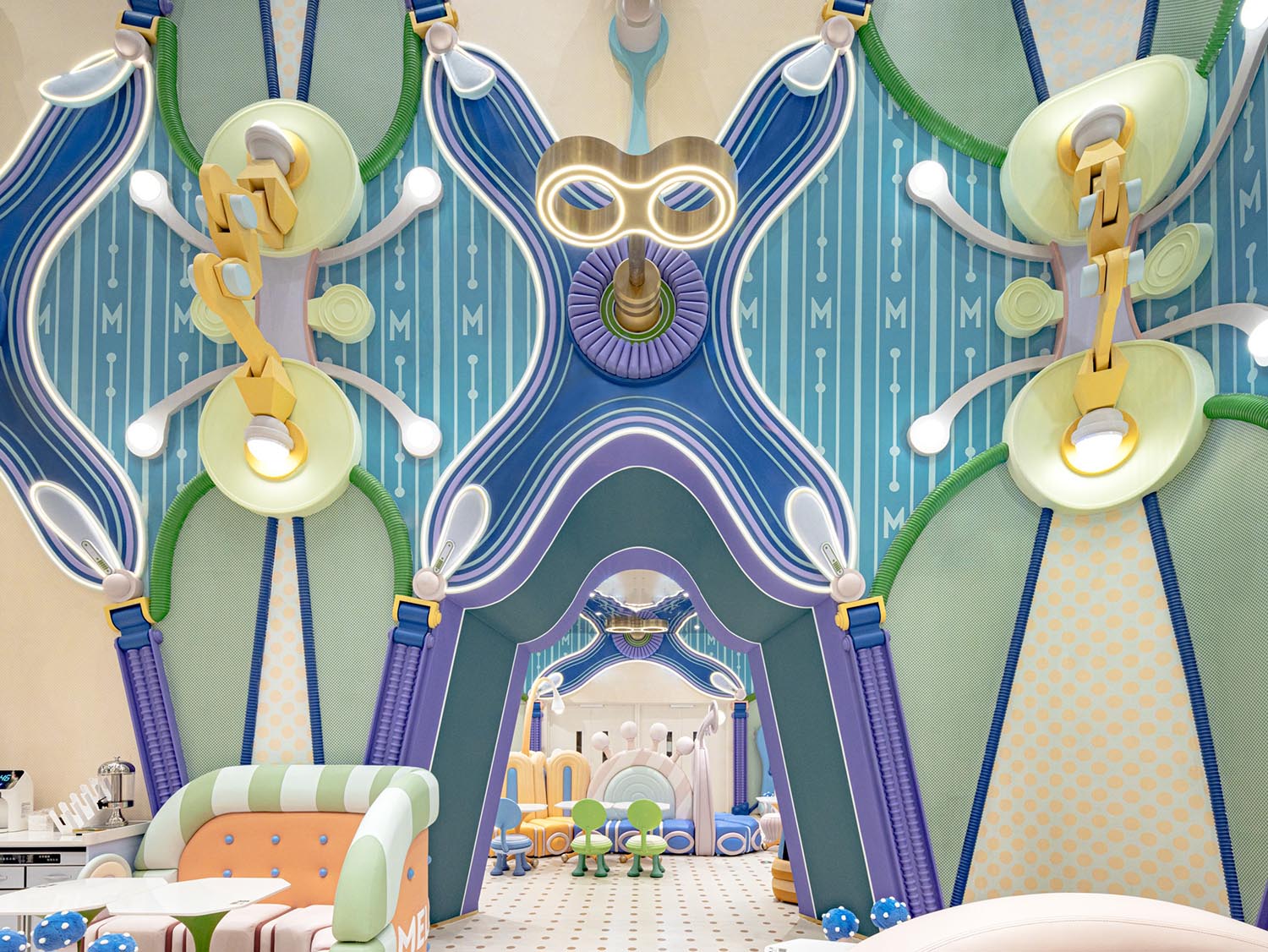 室內玩樂空間設計,親子遊戲空間設計,親子樂園空間設計,娛樂空間設計,北京,Meland club 4.0旗艦店,唯想國際,李想