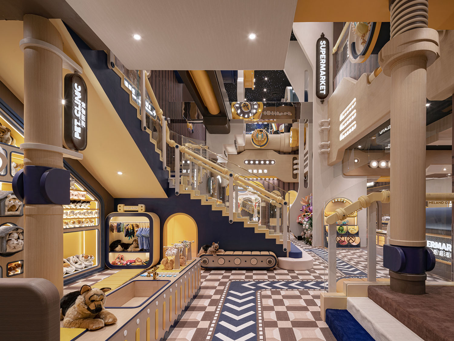 室內玩樂空間設計,親子遊戲空間設計,親子樂園空間設計,娛樂空間設計,北京,Meland club 4.0旗艦店,唯想國際,李想
