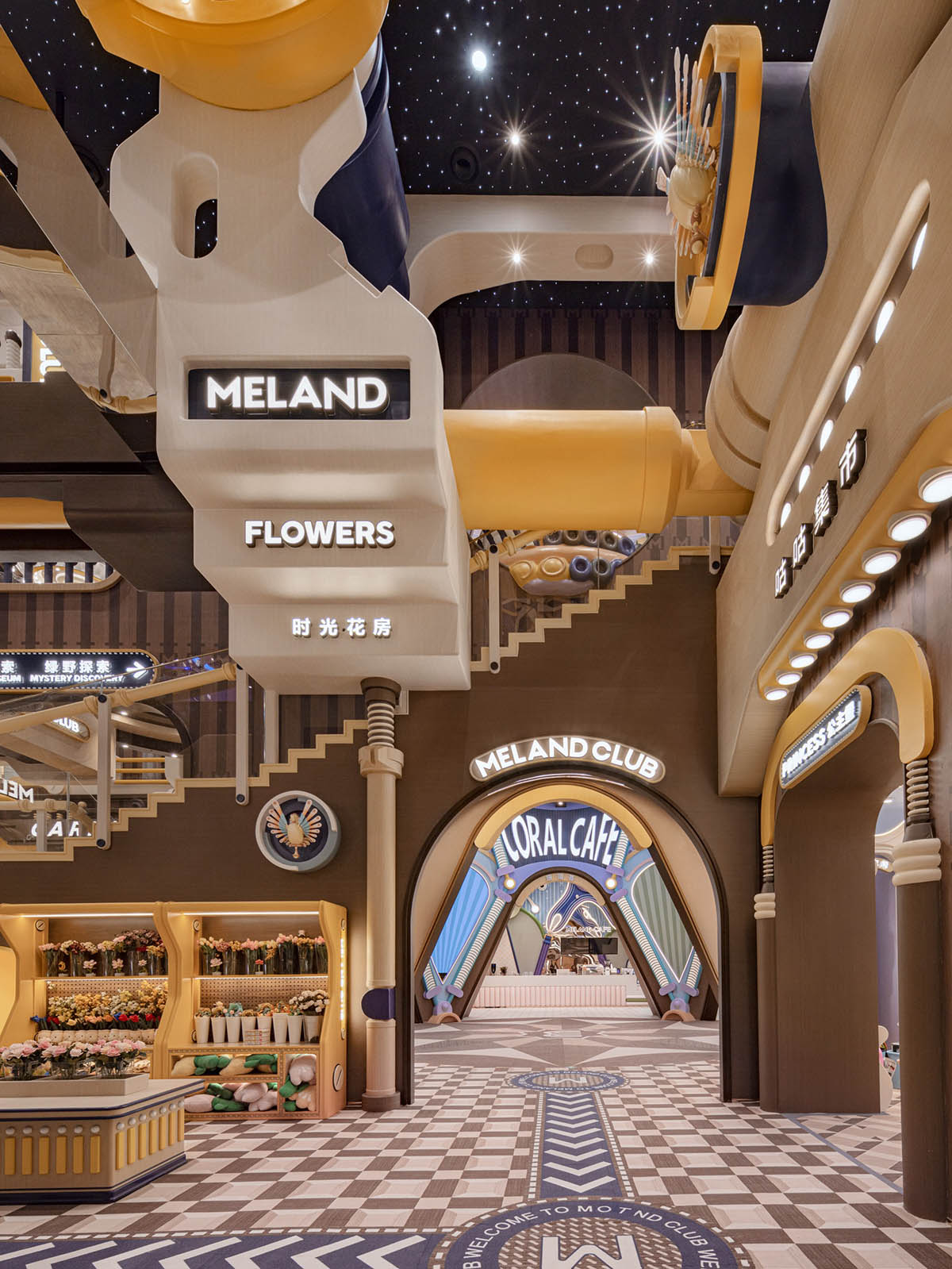 室內玩樂空間設計,親子遊戲空間設計,親子樂園空間設計,娛樂空間設計,北京,Meland club 4.0旗艦店,唯想國際,李想