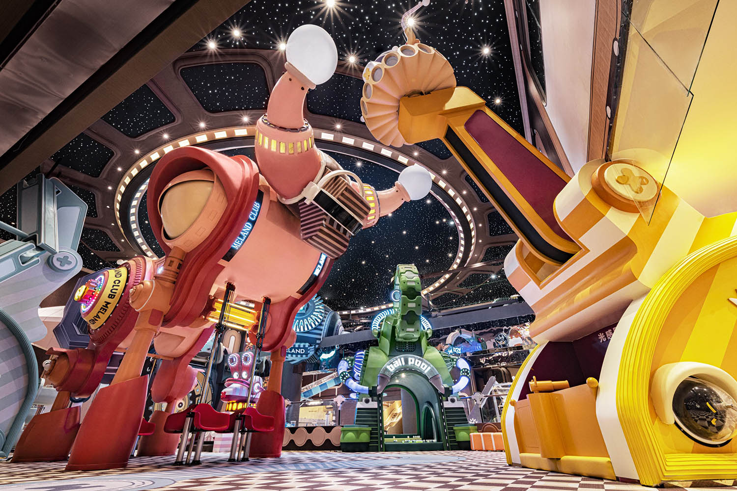 室內玩樂空間設計,親子遊戲空間設計,親子樂園空間設計,娛樂空間設計,北京,Meland club 4.0旗艦店,唯想國際,李想