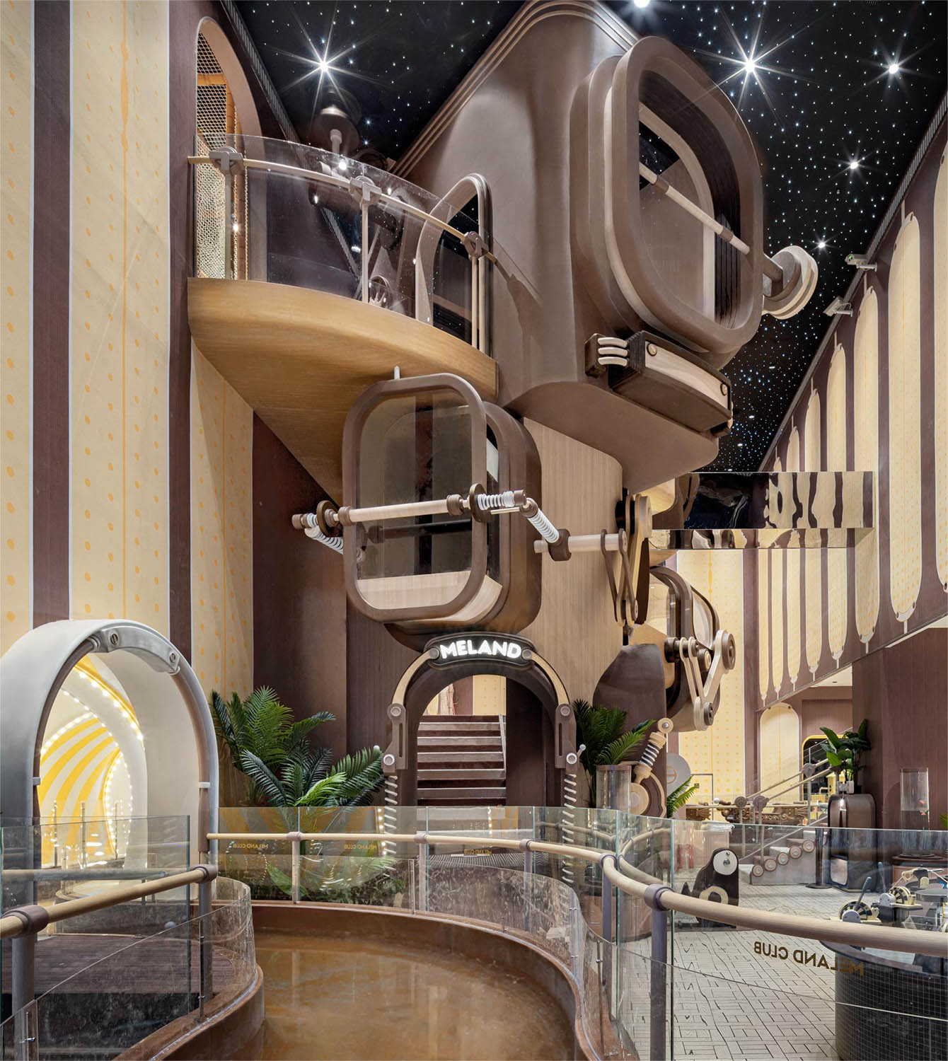 室內玩樂空間設計,親子遊戲空間設計,親子樂園空間設計,娛樂空間設計,北京,Meland club 4.0旗艦店,唯想國際,李想