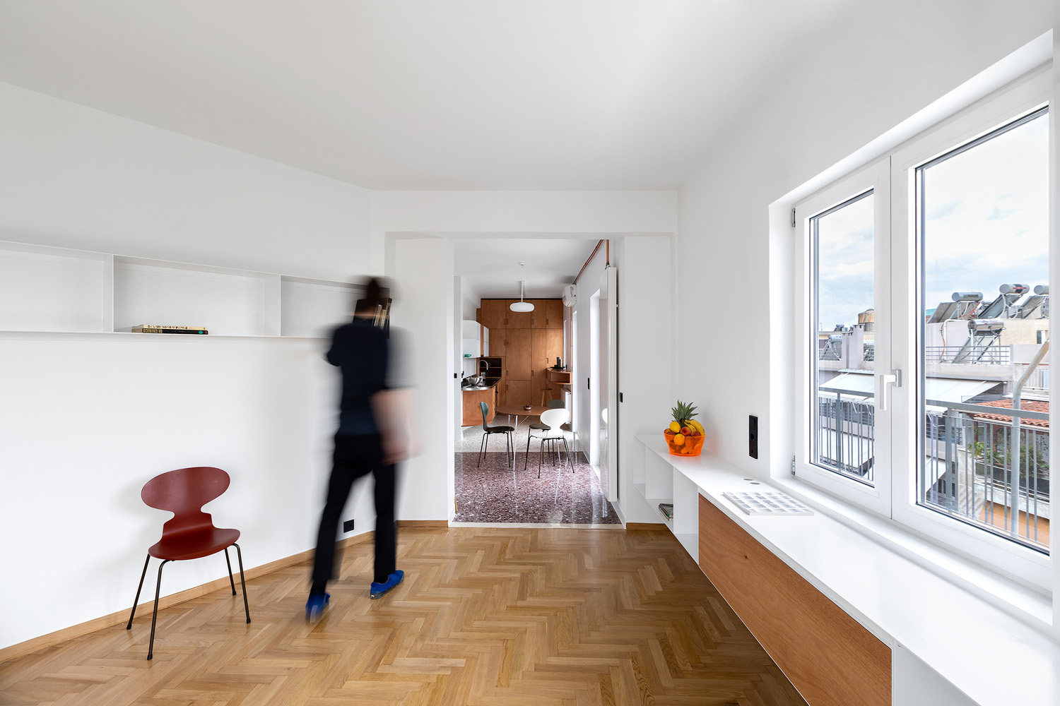 en-route-architecture,公寓設計,公寓設計案例,85㎡,白色係,公寓設計效果圖,希臘,雅典