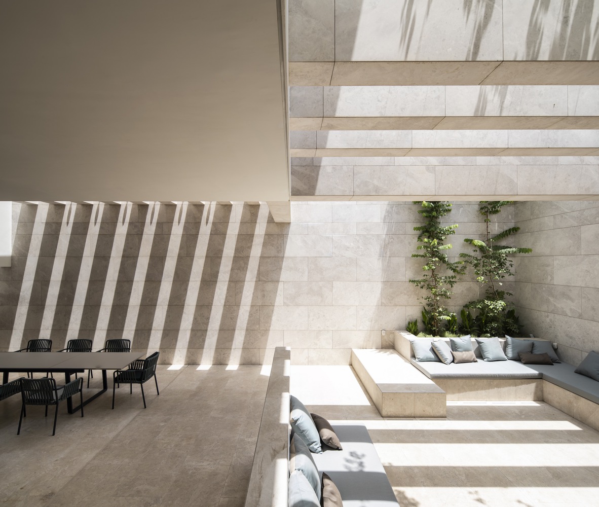 AGi Architects,別墅設計案例,別墅設計方案,開放式別墅,科威特,庭院別墅,景觀別墅,原木色,800㎡