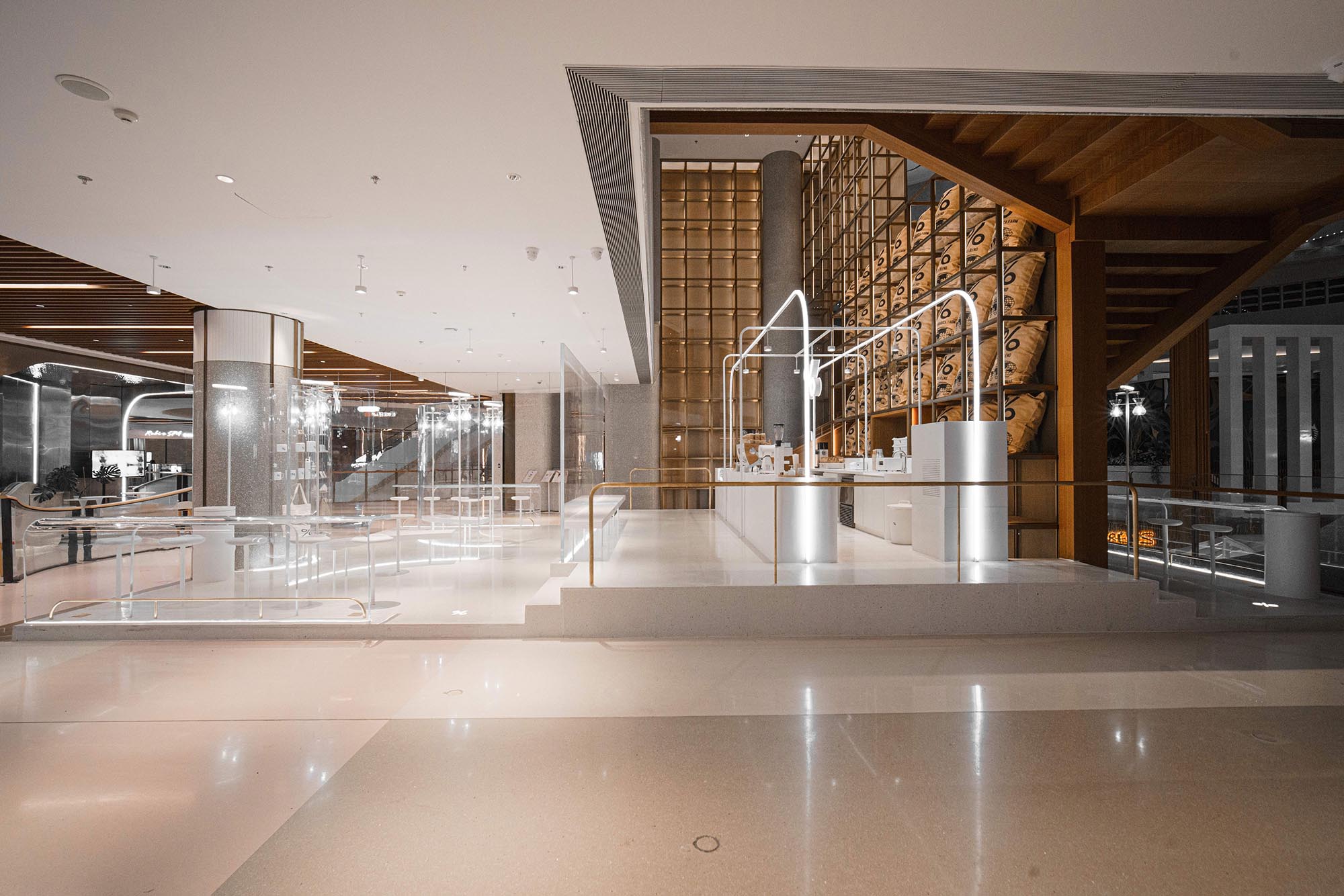 NKAA Studio,咖啡廳設計,%Arabica,上海,阿拉比卡咖啡,上海新天地,咖啡店設計