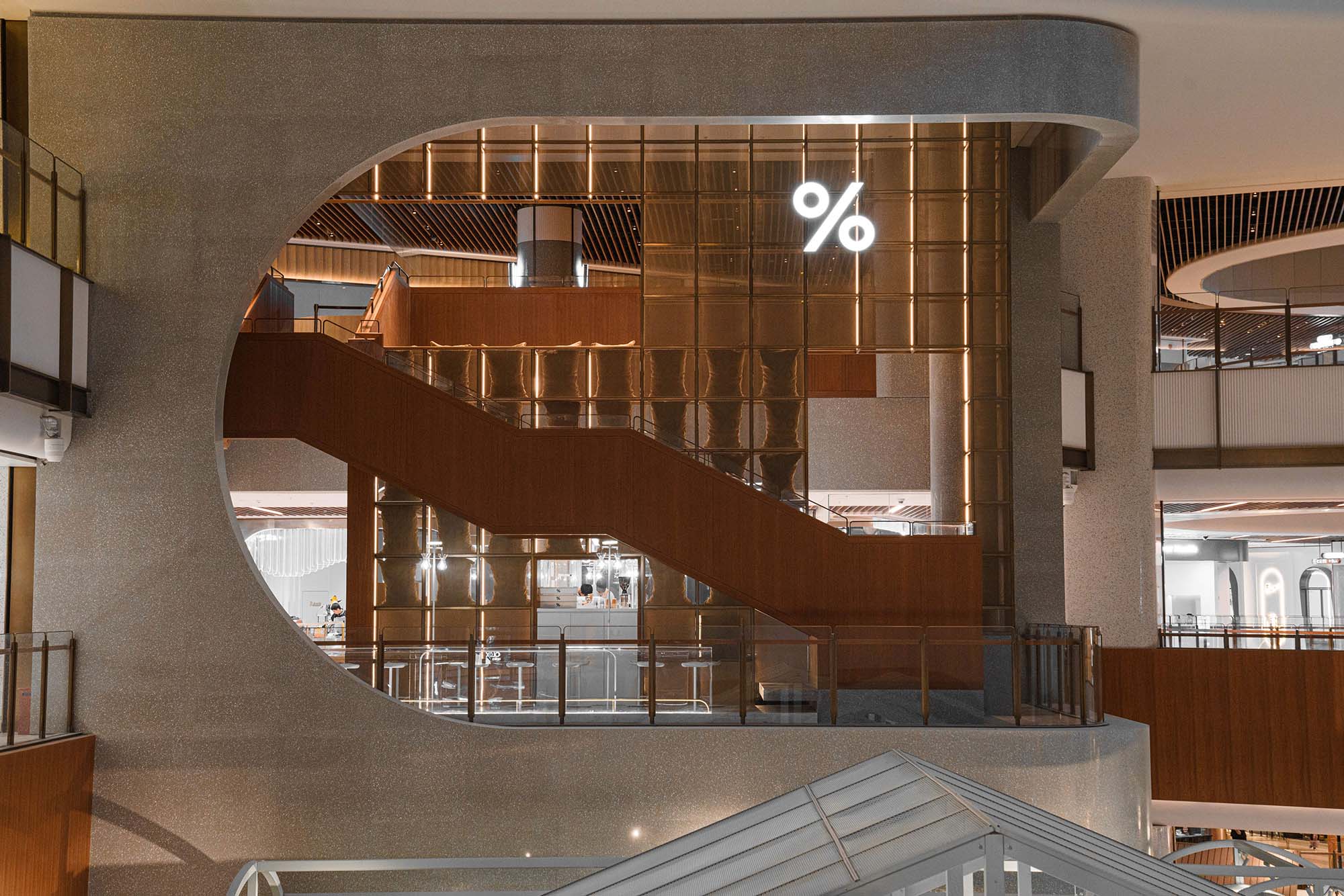 NKAA Studio,咖啡廳設計,%Arabica,上海,阿拉比卡咖啡,上海新天地,咖啡店設計