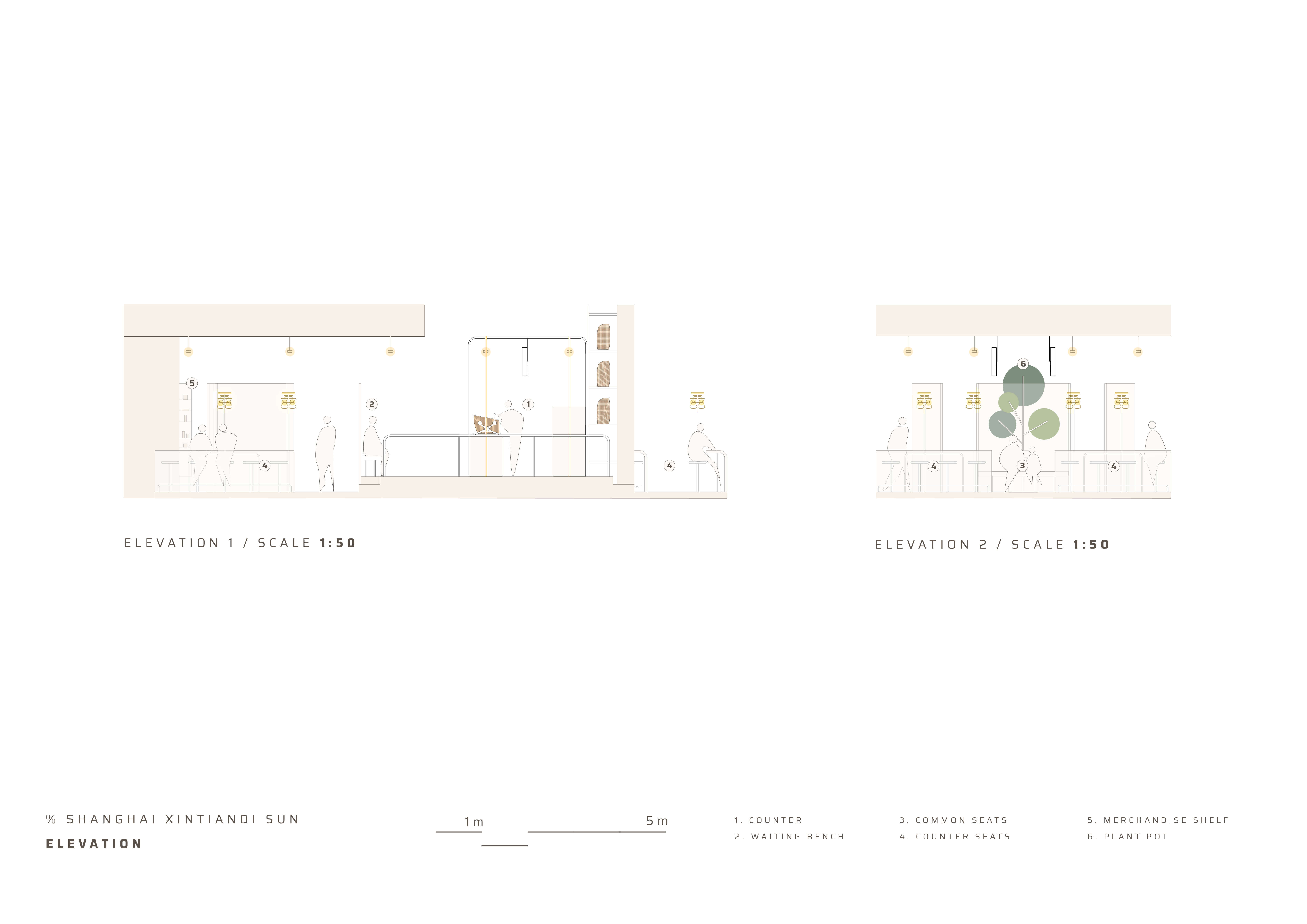 NKAA Studio,咖啡廳設計,%Arabica,上海,阿拉比卡咖啡,上海新天地,咖啡店設計