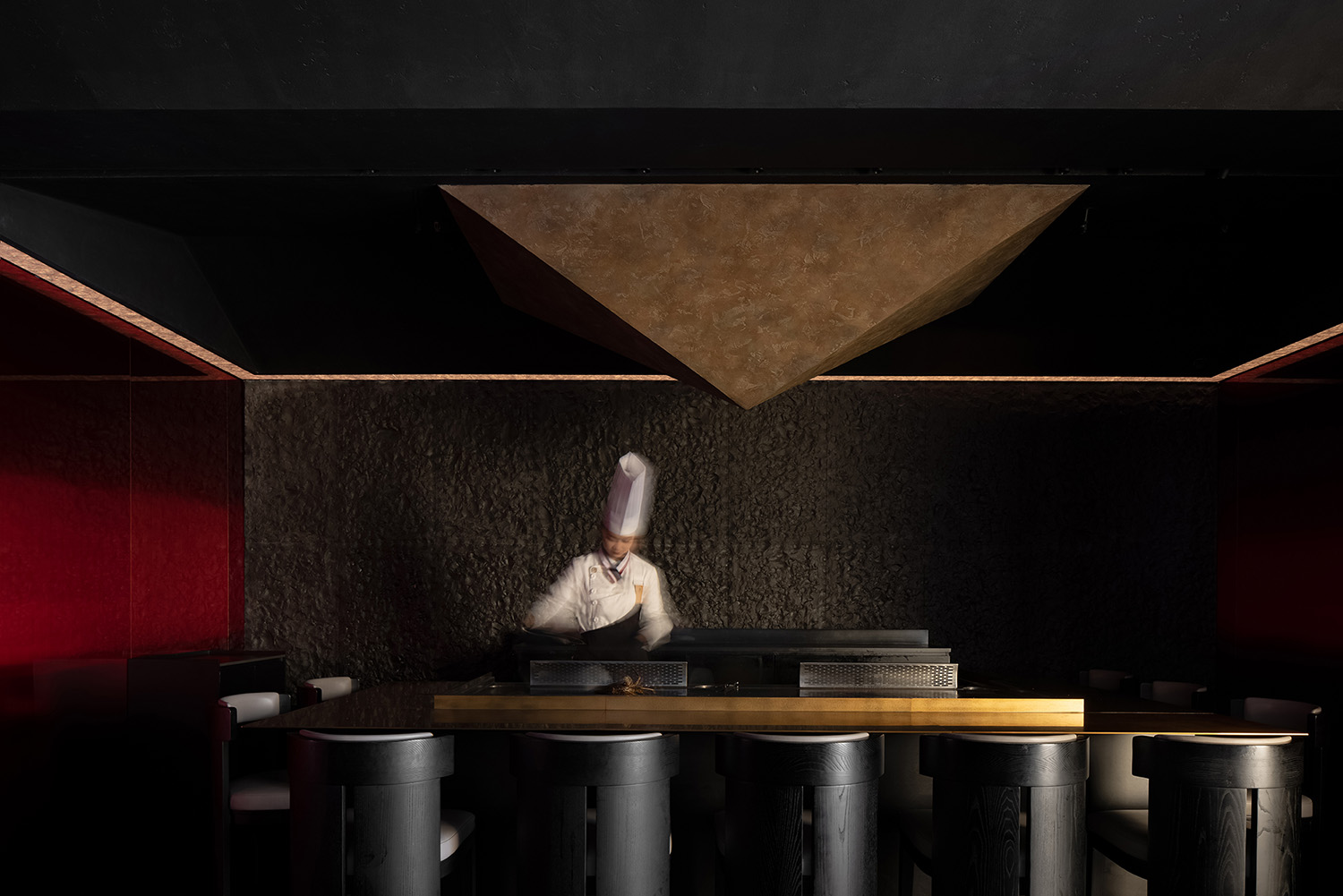 餐廳設計,日料餐廳設計,日料店設計,高檔餐廳設計,餐廳設計案例,餐廳設計方案,餐廳裝修,餐廳效果圖,深圳,「常虹」·鐵板料理,艾克建築設計,謝培河