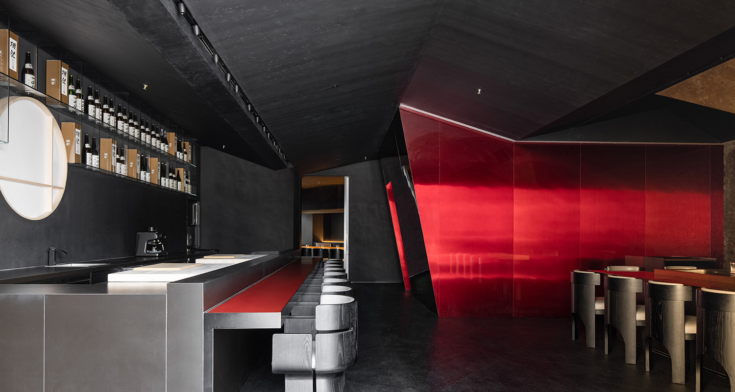 餐廳設計,日料餐廳設計,日料店設計,高檔餐廳設計,餐廳設計案例,餐廳設計方案,餐廳裝修,餐廳效果圖,深圳,「常虹」·鐵板料理,艾克建築設計,謝培河