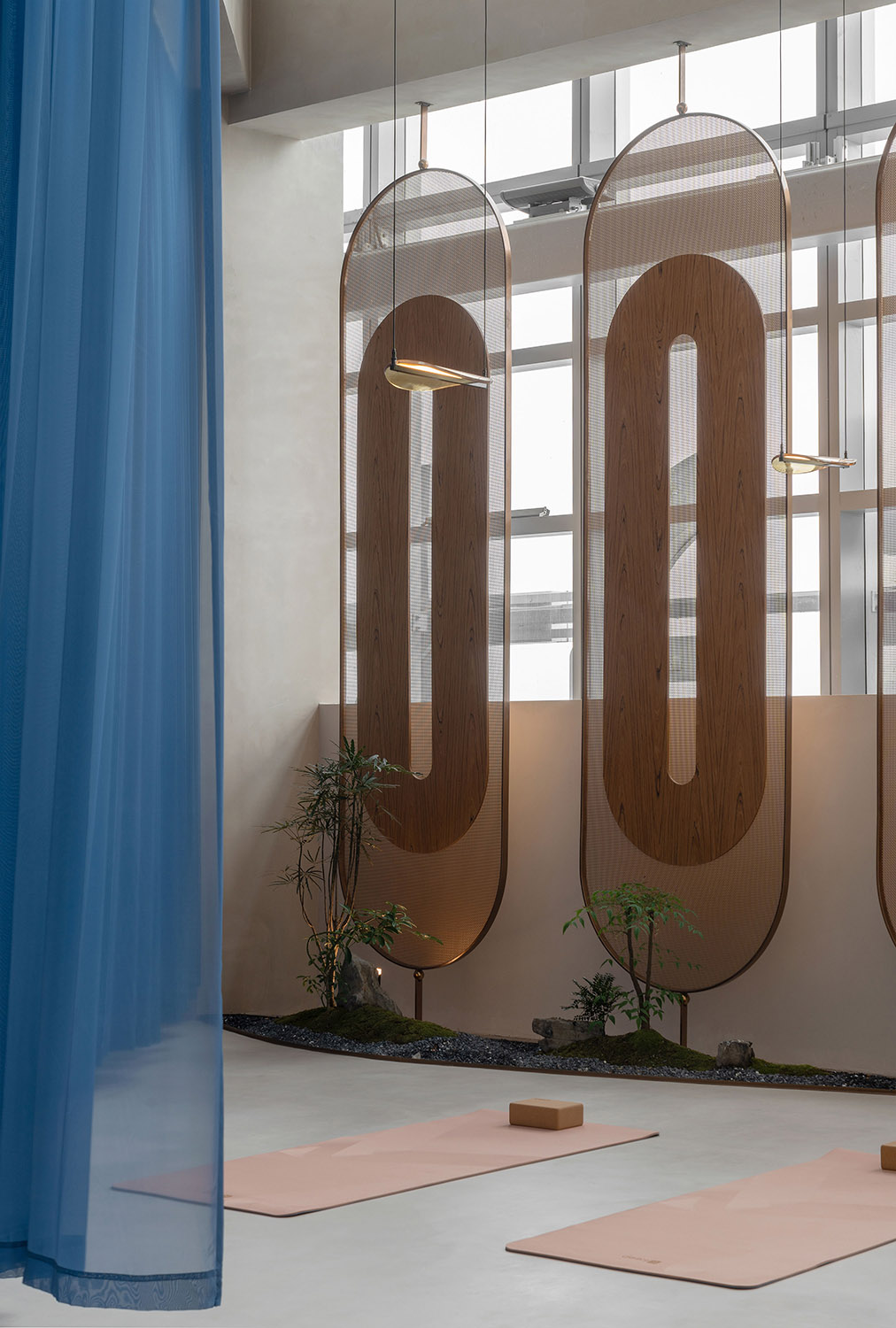 展廳設計,企業展廳設計,茶室設計,接待中心設計,浙江台州,騰達中心34層屋頂花園,作意設計