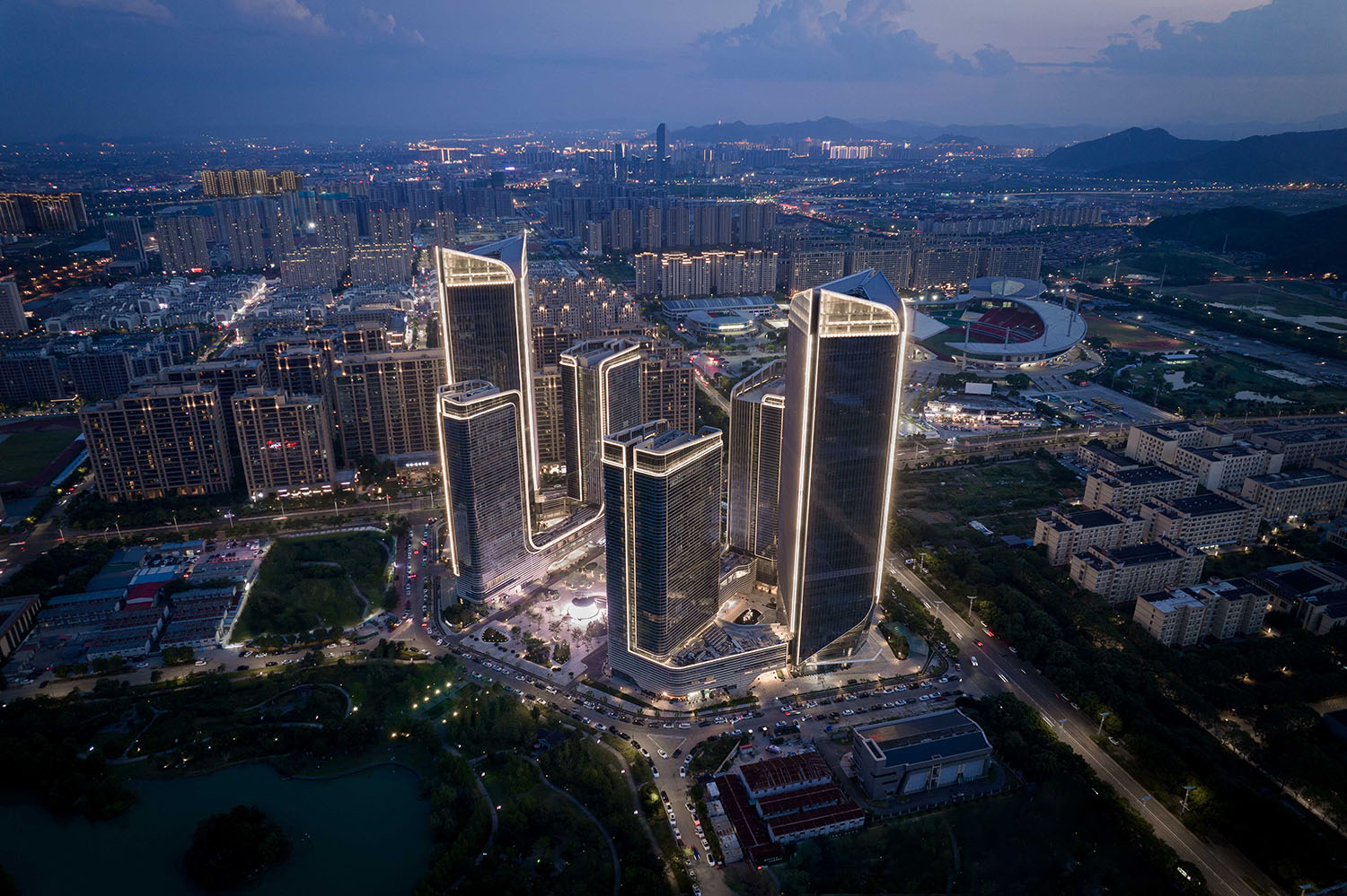 展廳設計,企業展廳設計,茶室設計,接待中心設計,浙江台州,騰達中心34層屋頂花園,作意設計