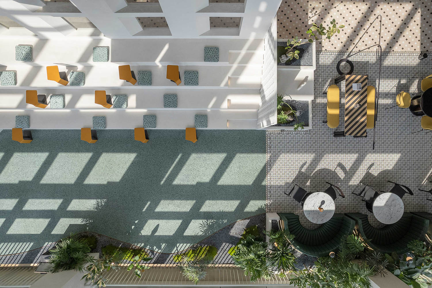 展廳設計,企業展廳設計,茶室設計,接待中心設計,浙江台州,騰達中心34層屋頂花園,作意設計