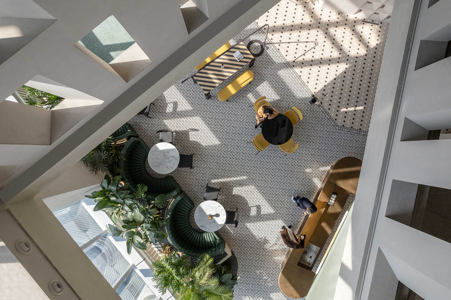 展廳設計,企業展廳設計,茶室設計,接待中心設計,浙江台州,騰達中心34層屋頂花園,作意設計