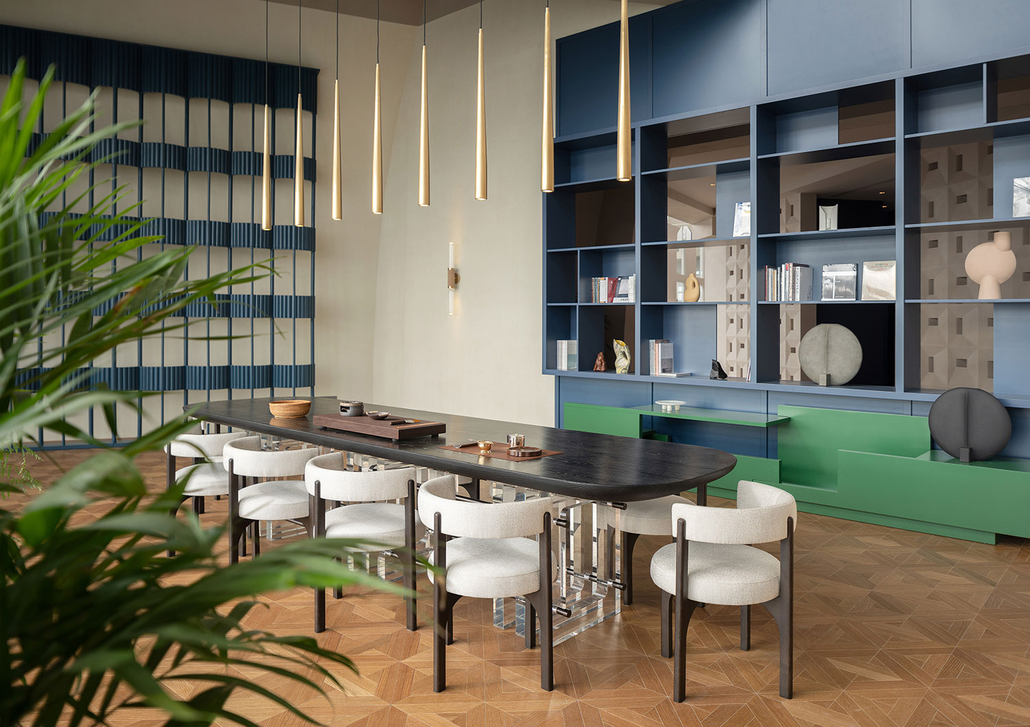 展廳設計,企業展廳設計,茶室設計,接待中心設計,浙江台州,騰達中心34層屋頂花園,作意設計