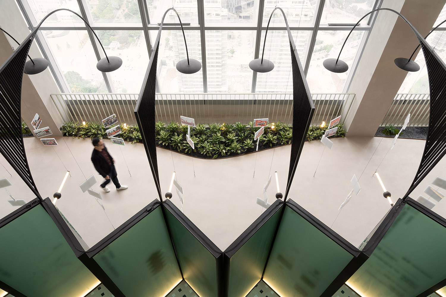 展廳設計,企業展廳設計,茶室設計,接待中心設計,浙江台州,騰達中心34層屋頂花園,作意設計